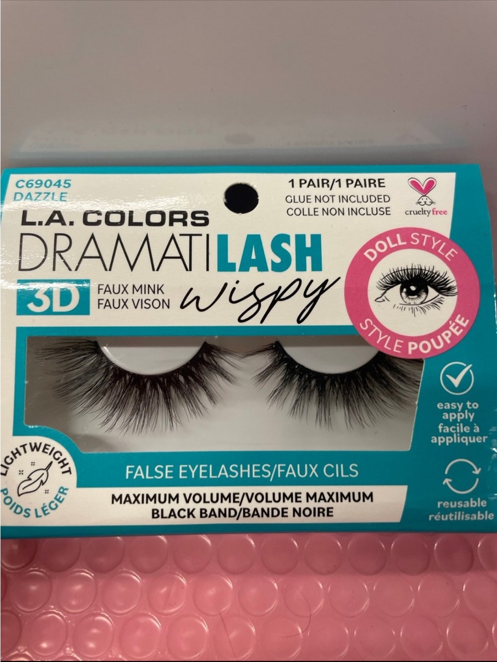 L.A. COLORS DramatiLash Wispy False Eyelashes - Black